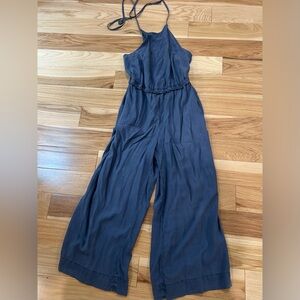Bella Dahl Slate Blue Tencel Jumpsuit
